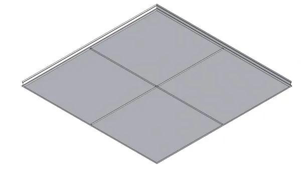 Blue Metal- Exposed T Grid Ceiling System PL2