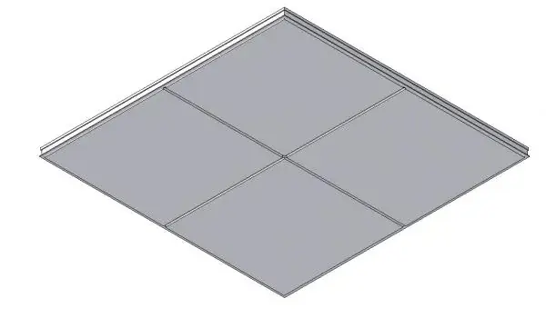 Blue Metal- Exposed T Grid Ceiling System PL2