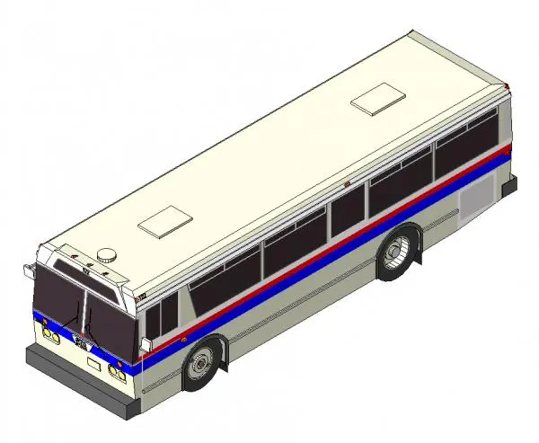 CTA Public Transportation Bus — preview 1, by rmjohnston93 (RevitCity, CC0)