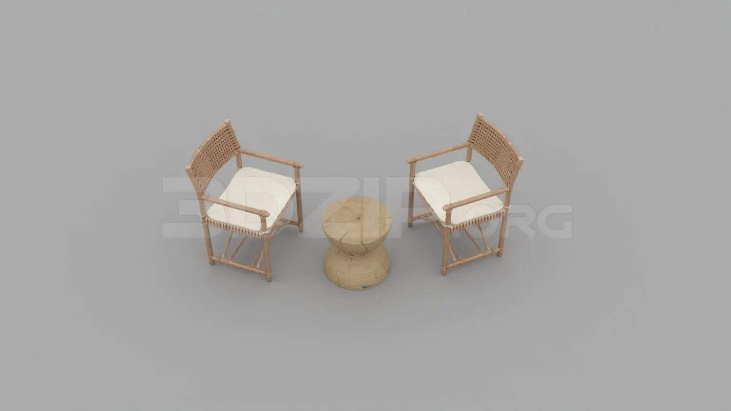 Rattan Chair — preview 1 (3dzip, CC0)