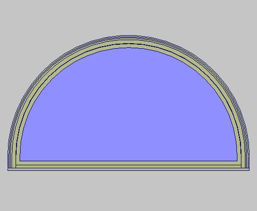 Kolbe Ultra Series Garden-Aire Sliding Patio Half-Circle Direct Set Units