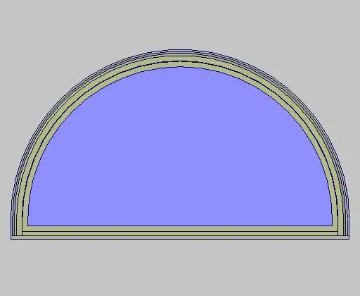 Kolbe Ultra Series Garden-Aire Sliding Patio Half-Circle Direct Set Units