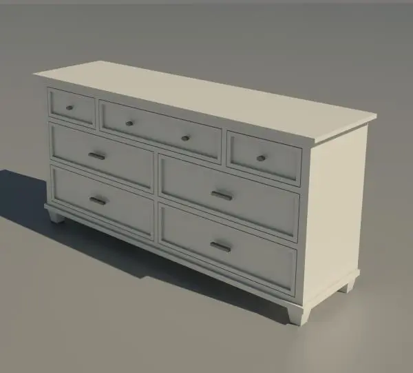 Ethan Allen Dresser — preview 1, by rdh45 (RevitCity, CC0)