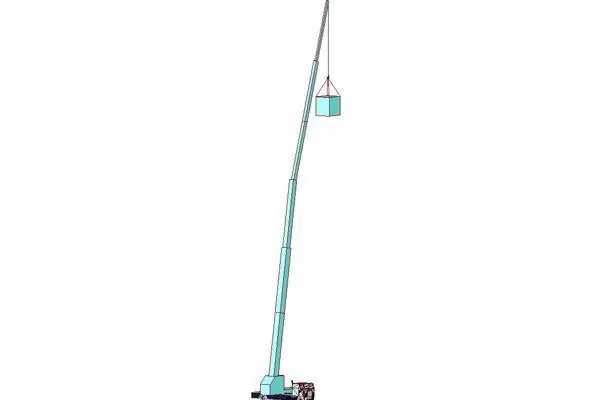 Mobile Crane Arm Extended