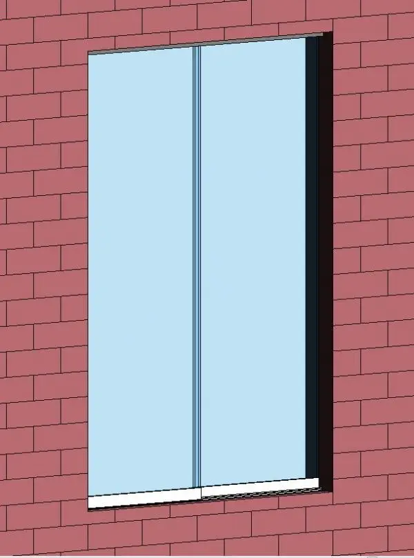 Interior Sliding Aluminum Transaction Window