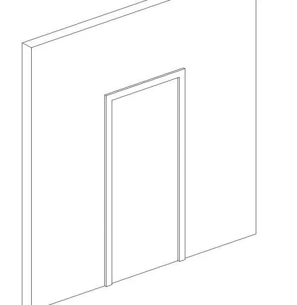 Single Flush - Double Swing — preview 1, by BENWOOD522 (RevitCity, CC0)