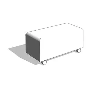 Arroyo Ottoman - Mobile Upholstered Bench - HighTower