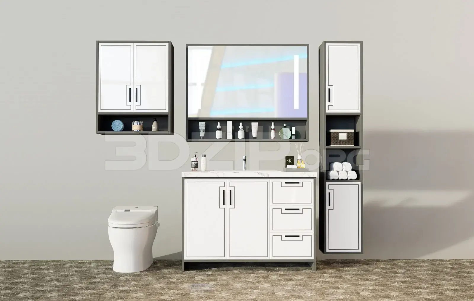 Cabinet With Washbasin