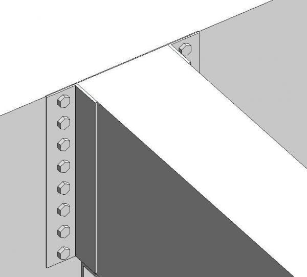 Bolt connection with plate