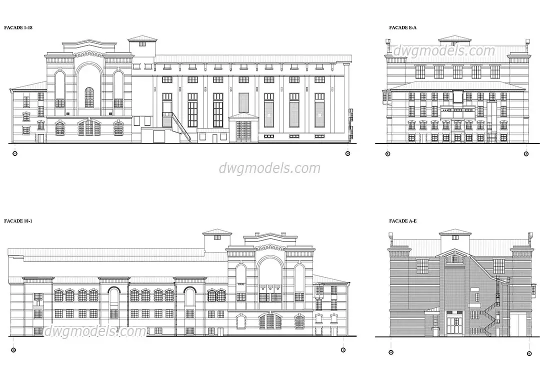 Facades of the Old power station