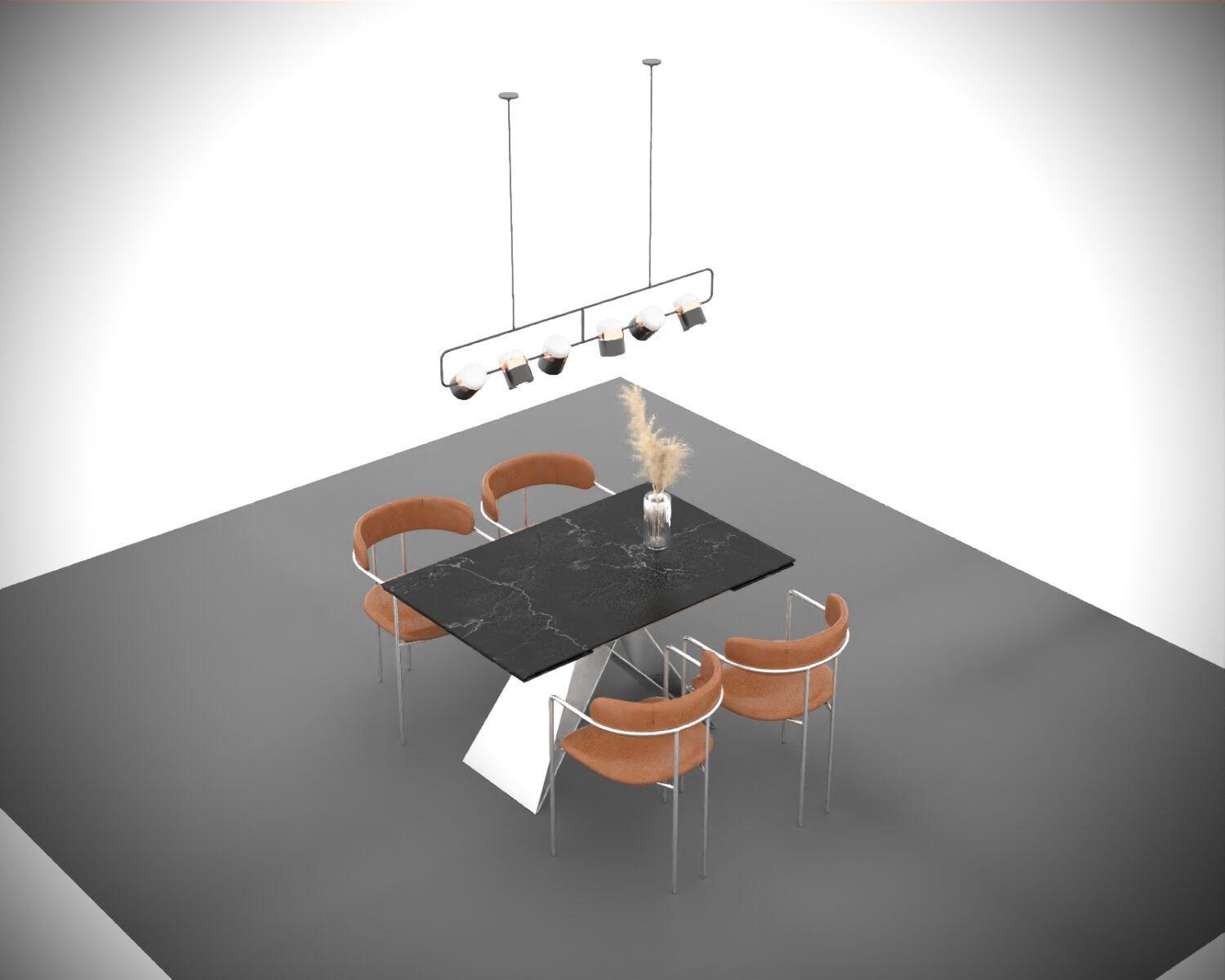 Dining Table And Chair — preview 1, by Tran Dinh Quy (3dzip)