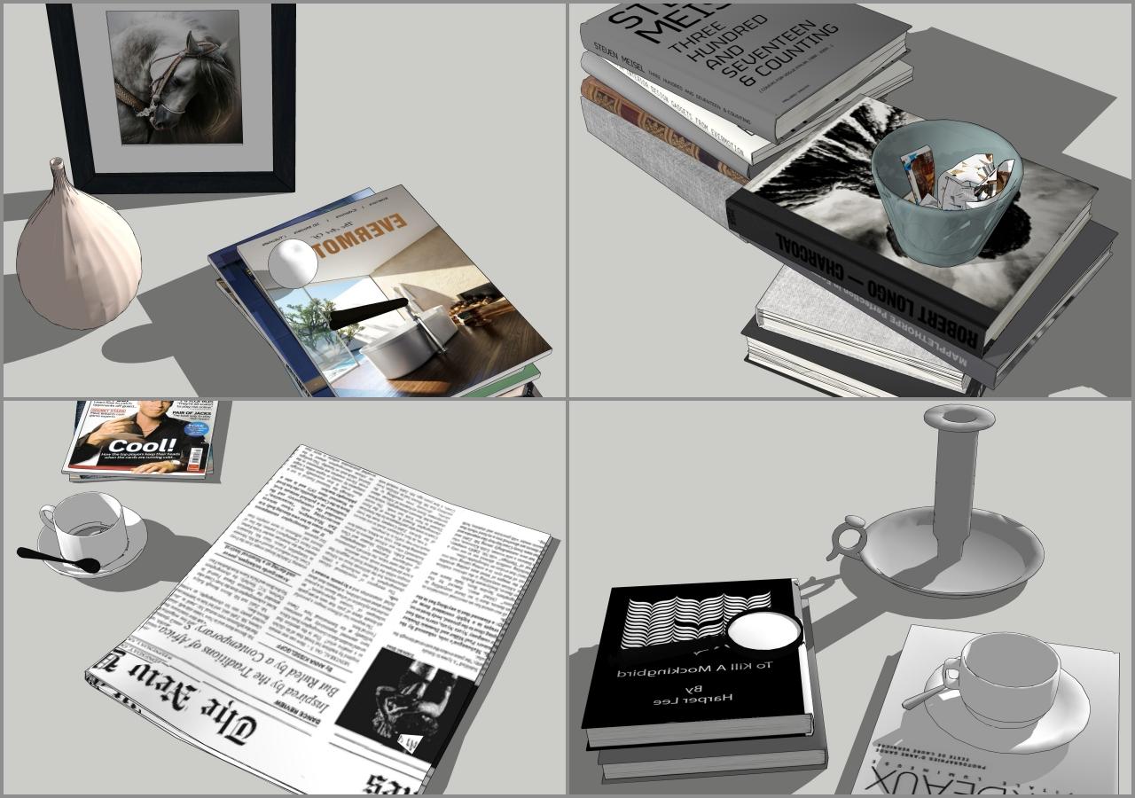 Combo Books on Table