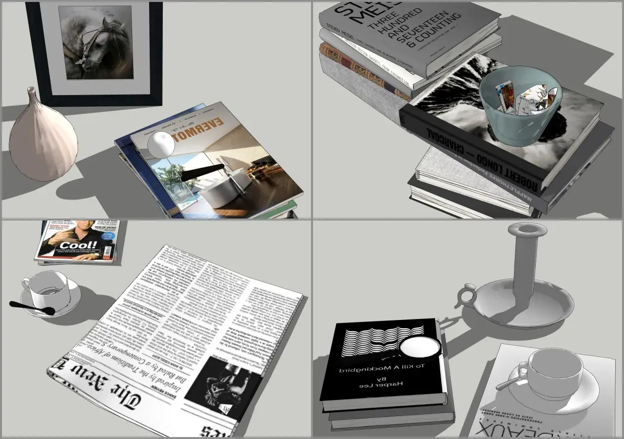 Combo Books on Table