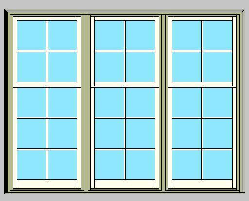 Kolbe Ultra Series Sterling Double Hung Cottage 3-Wide Units