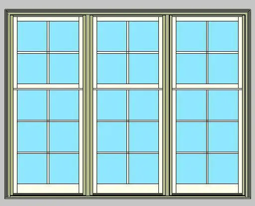 Kolbe Ultra Series Sterling Double Hung Cottage 3-Wide Units