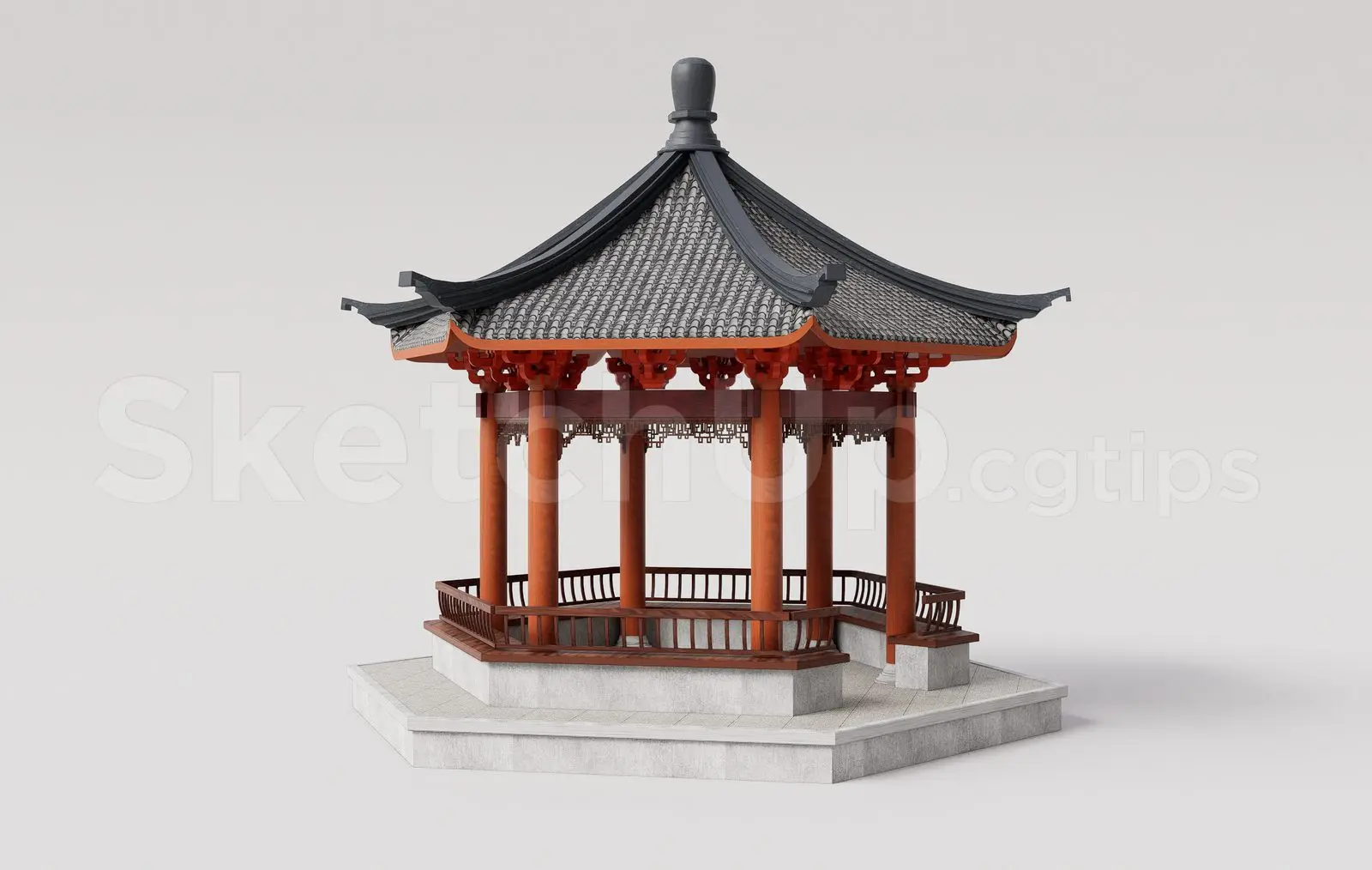 Traditional Chinese Pagoda Temple