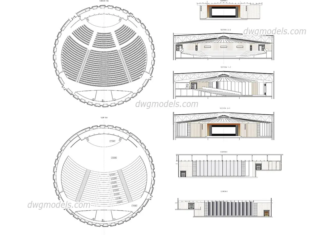 Concert Hall — preview 1 (dwgmodels.com, CC0)