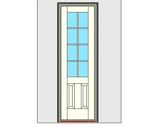 Kolbe Ultra Series Inswing Entrance Door 1-Wide 2-Panel Oak Sill Units