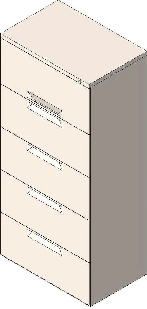HermanMiller_TuFiling_LV200_V-PullFreestandingLateralFile — preview 1, by Herman Miller (RevitCity, CC0)