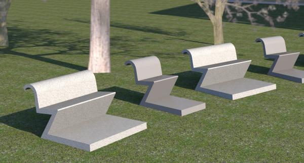 Concrete Bench by Escofet