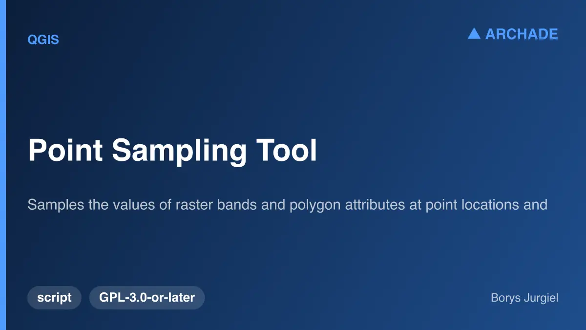 Point Sampling Tool
