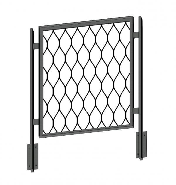 Screen Panel Railing with Plate Posts - Revit Version 2022