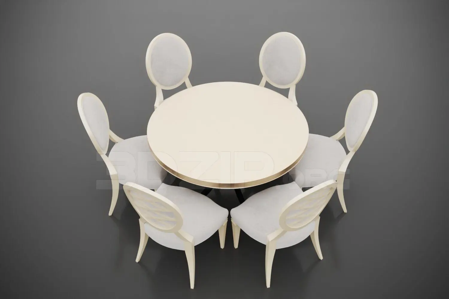 Dining Table And Chair — preview 1, by Duong Bui (3dzip, CC0)