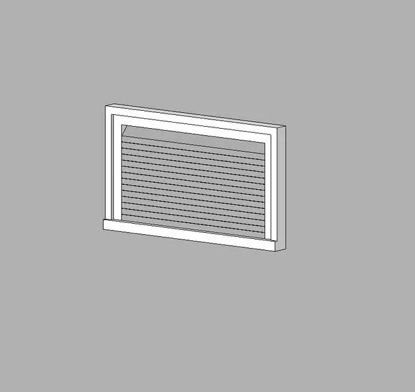 Louvered Attic Vent Window