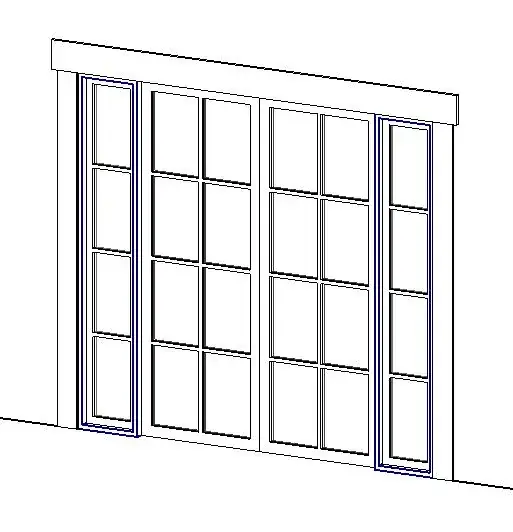 Double Door with Sidelight