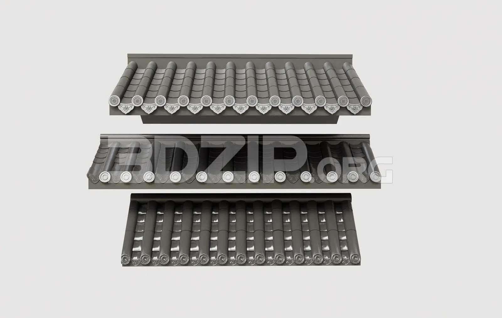 Traditional Asian Roof — preview 1 (3dzip)