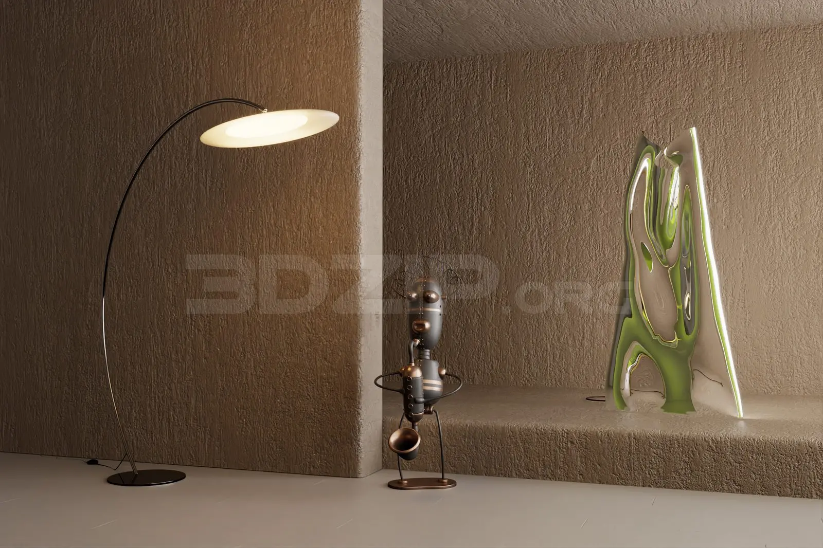Floor Lamp — preview 1 (3dzip)