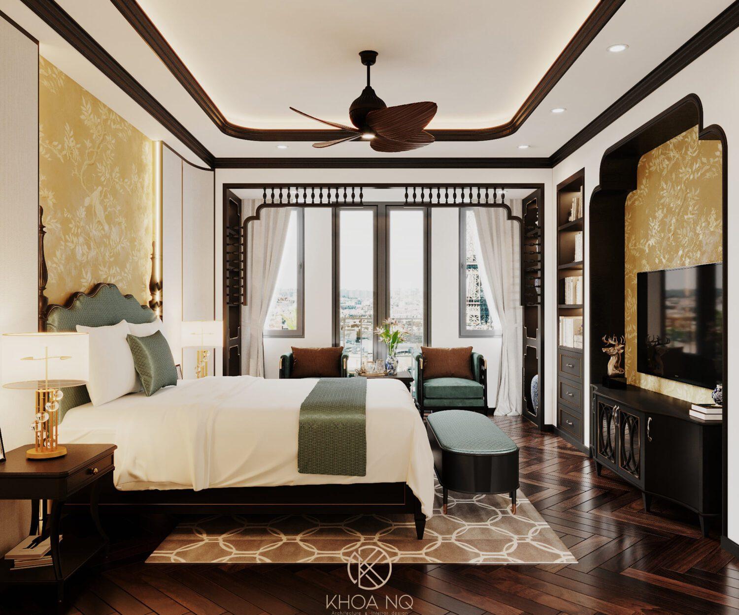 Interior Indochine Bedroom