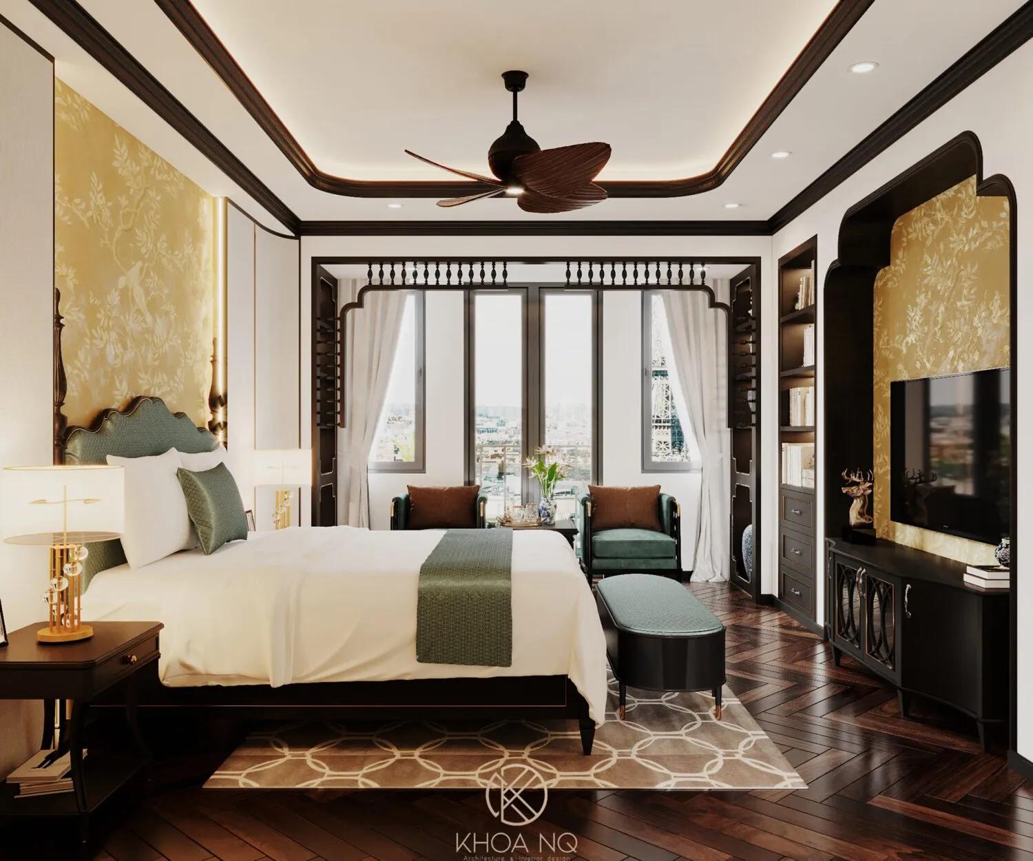 Interior Indochine Bedroom
