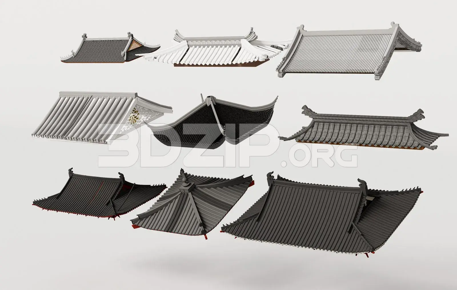 Traditional Asian Roof Collection