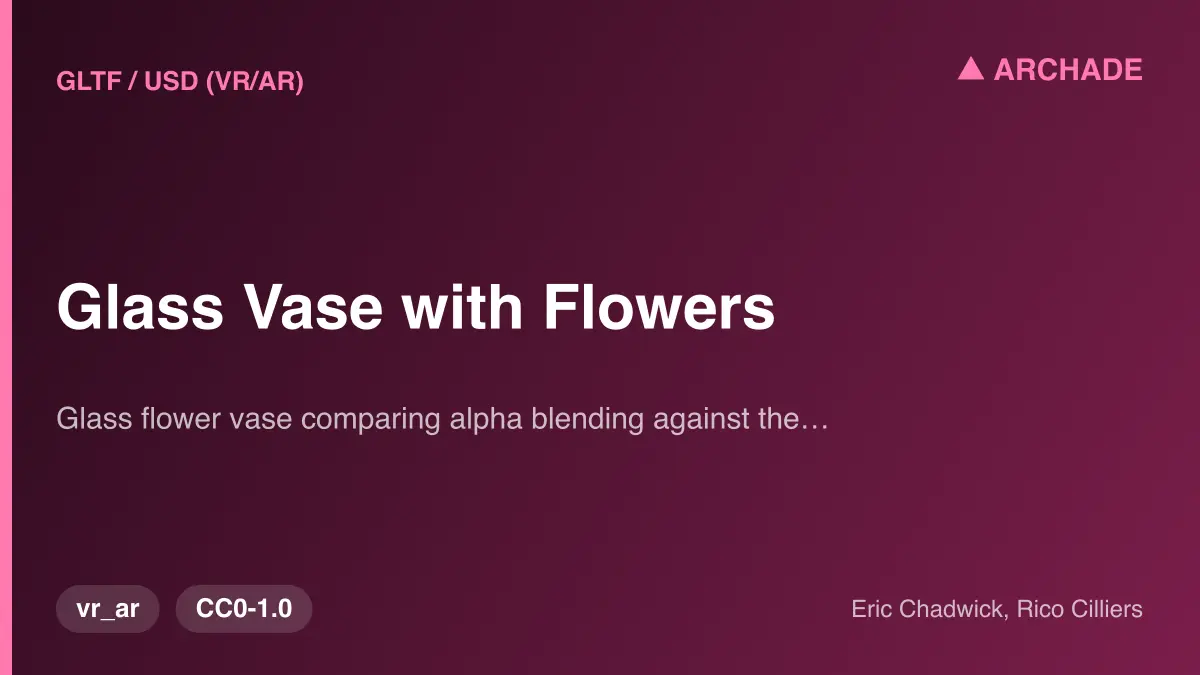 Glass Vase with Flowers