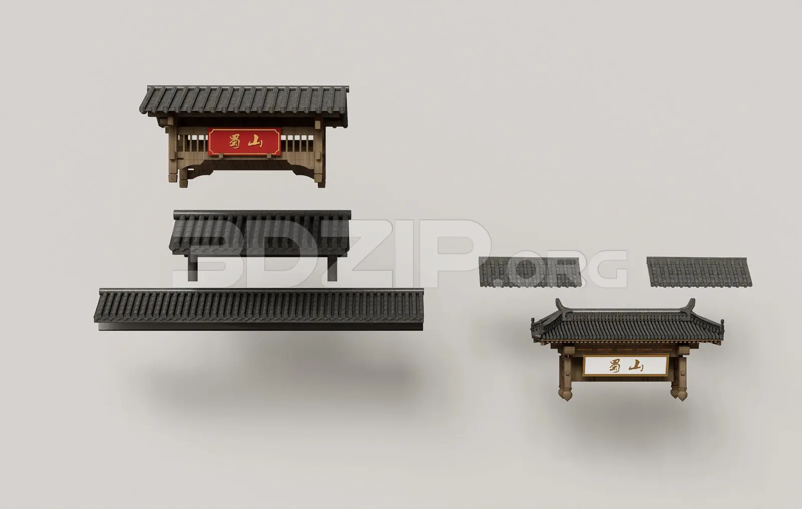Traditional Asian Roof Collection