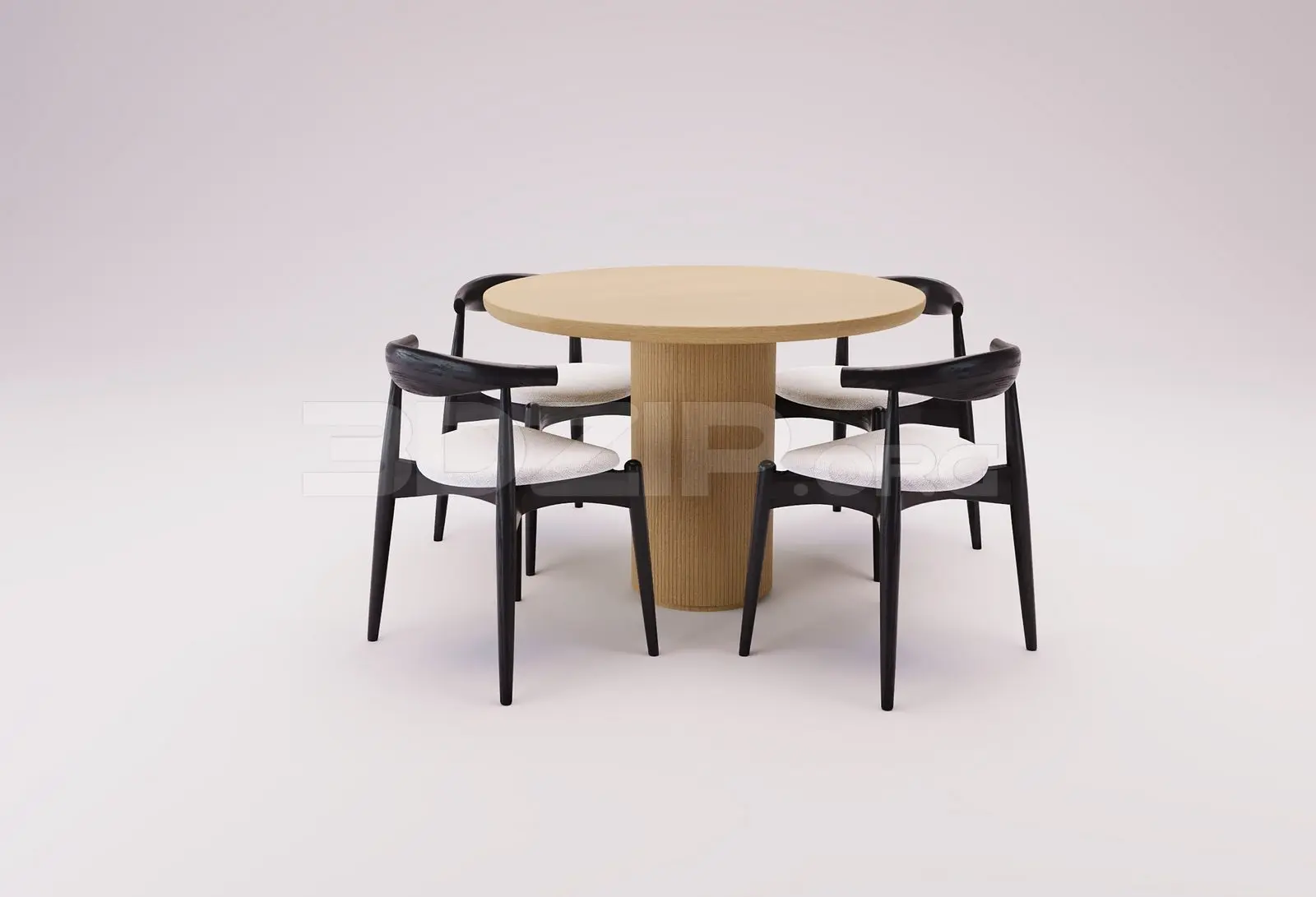 Dining Table And Chair — preview 1 (3dzip)