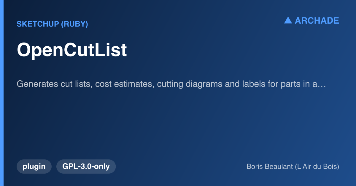 OpenCutList