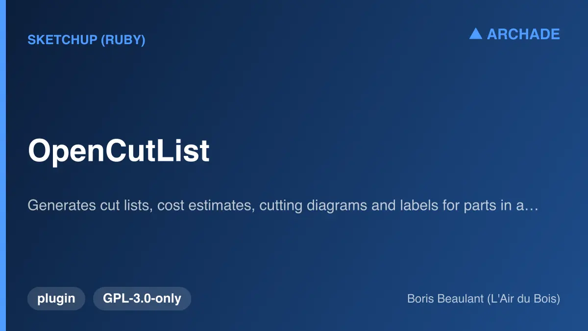 OpenCutList