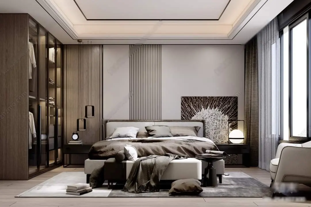 Interior Bedroom Scene — preview 1, by Cuong Covua (cgtips)