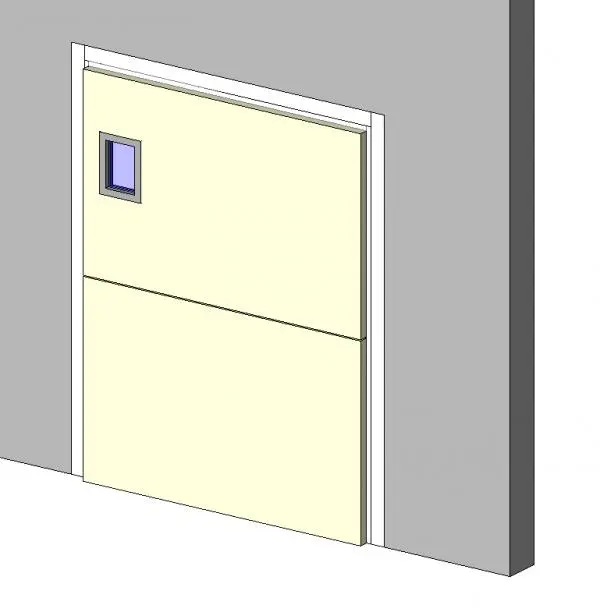 Freight Elevator Door with Window — preview 1, by annieruth7 (RevitCity, CC0)