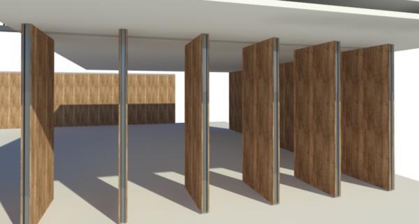 VIMETRA FOLDING PARTITION WALL open