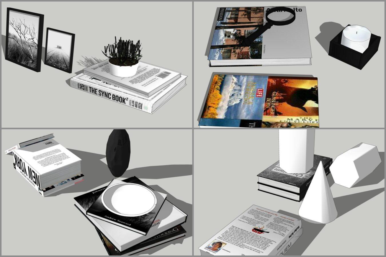 Combo Books on Table