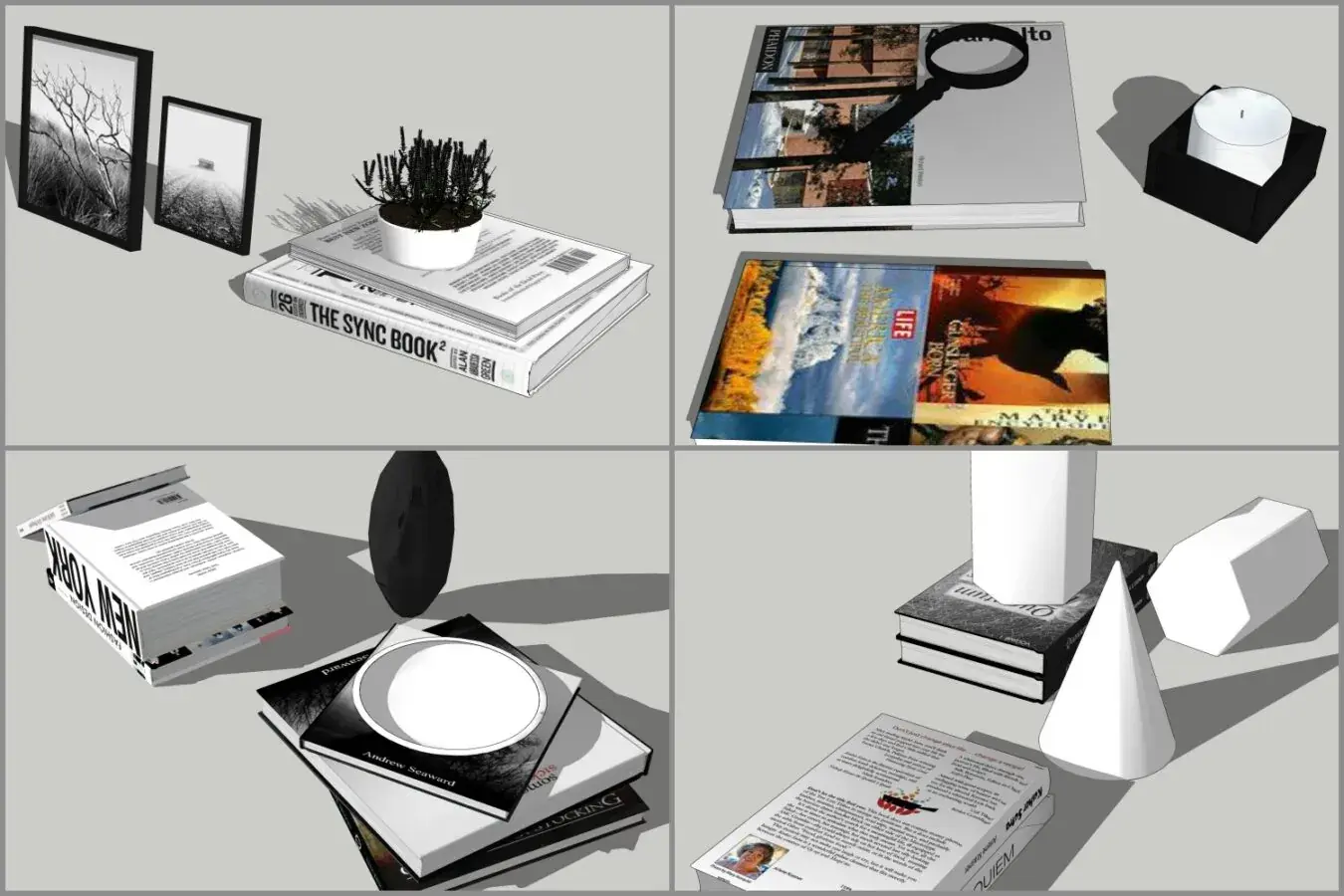 Combo Books on Table