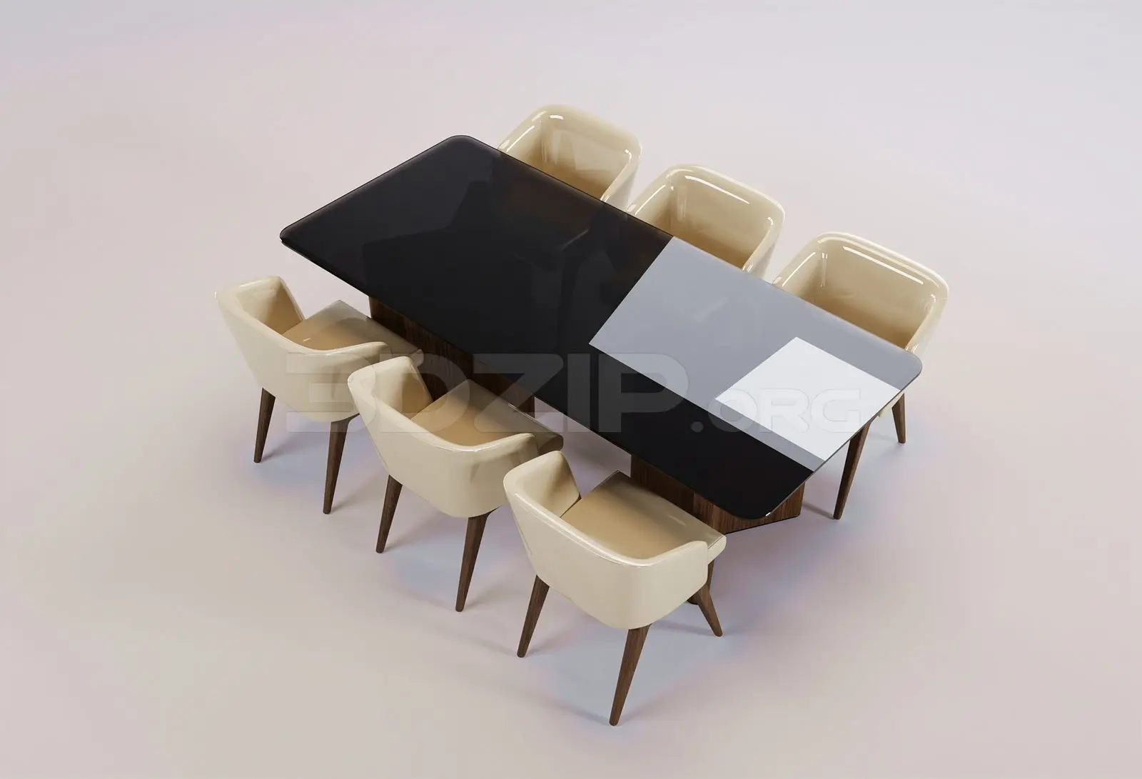 Dining Table And Chair — preview 1 (3dzip)