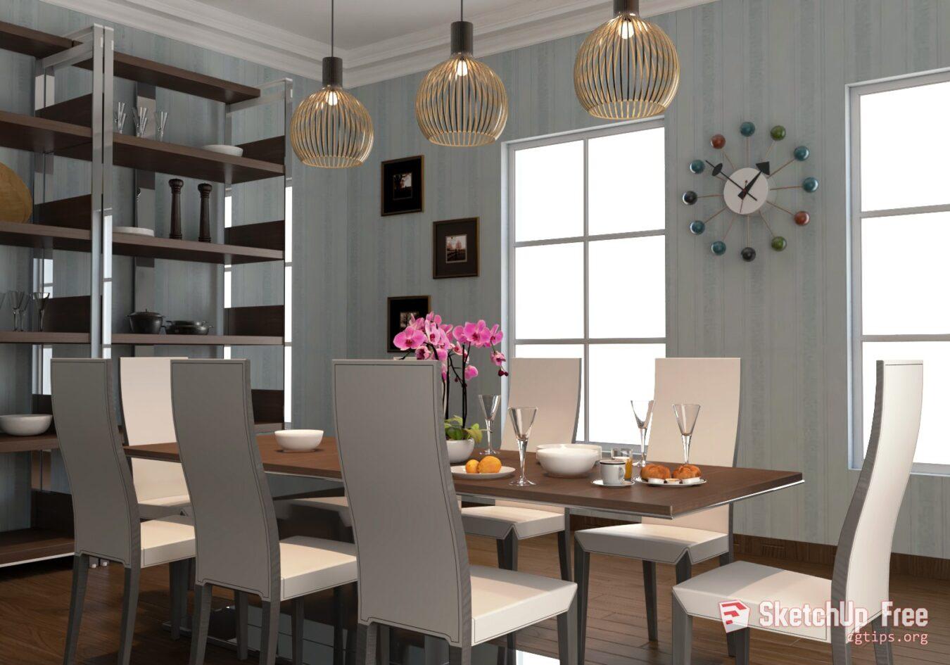 Interior Diningroom Scene