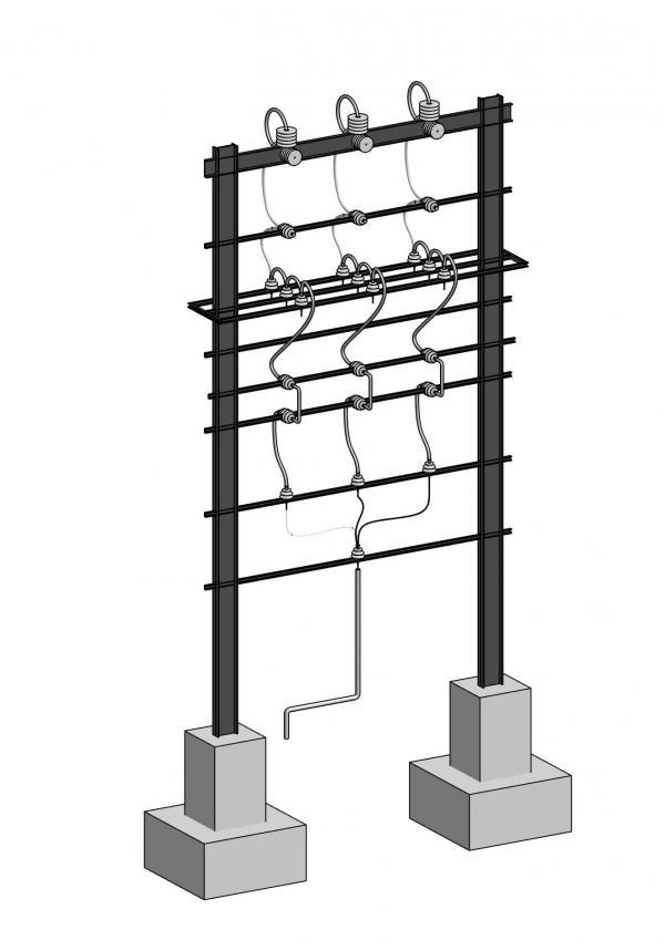 Two Pole Structure
