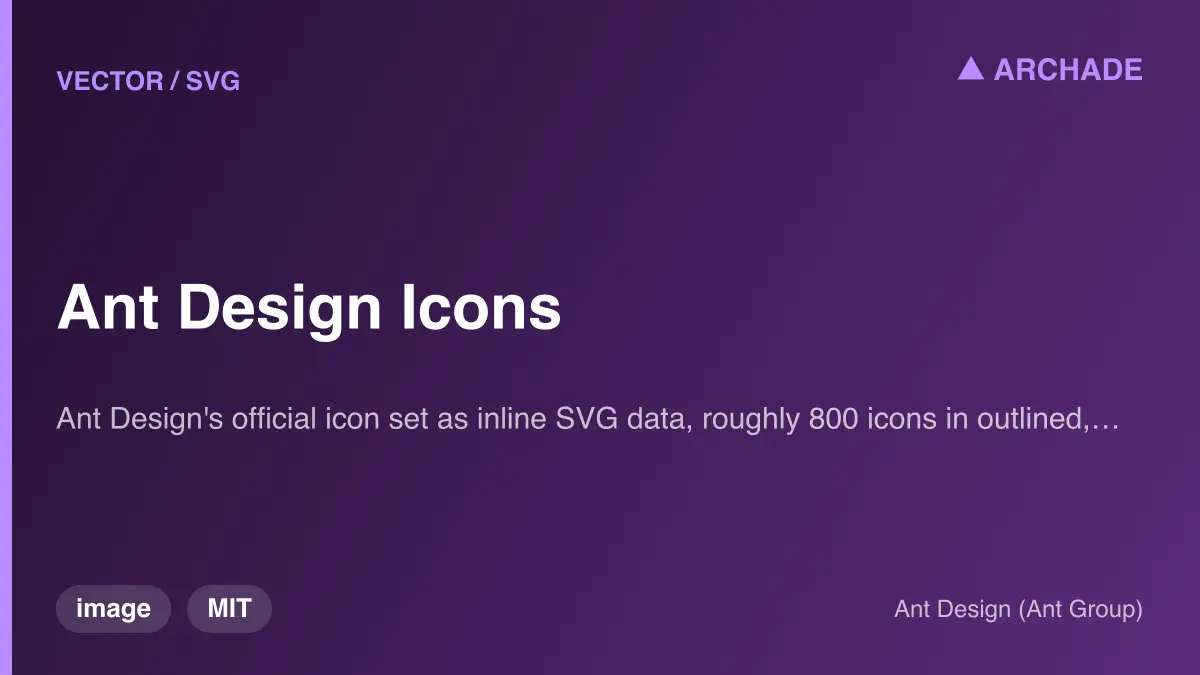 Ant Design Icons